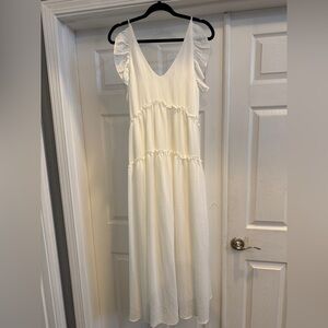 Anthropology Grade & Gather Elegant Maxi Tiered Dress Small